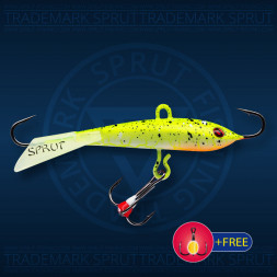 Балансир рыболовный для зимней рыбалки Sprut Tanpo №7 18г 65мм WSPK-UV+тр. с ф/к