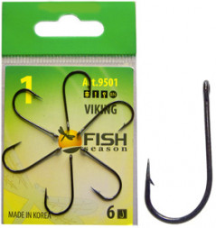 Крючок FISH SEASON Viking №12 BN 10шт 9501-12F