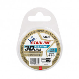 Леска IAM Starline 3D Fishing Line 50m, диаметр 0,18 мм Голубой