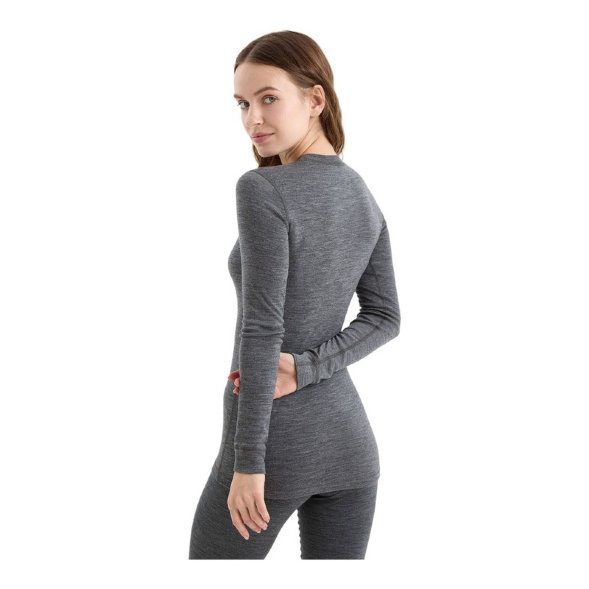 Футболка жен. Norveg Soft с длин.рукавом, цвет серый меланж, разм XS