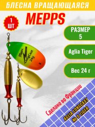 Блесна MEPPS Aglia Long Cast №5 Tiger 24г