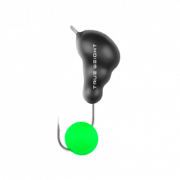 Мормышка свинцовая True Weight цена за 1 шт Муравей с ушком 1.2г ядреный глаз зел. неон